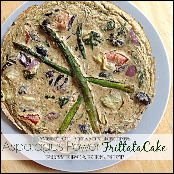 vitamix Savory FrittataCake aspargus