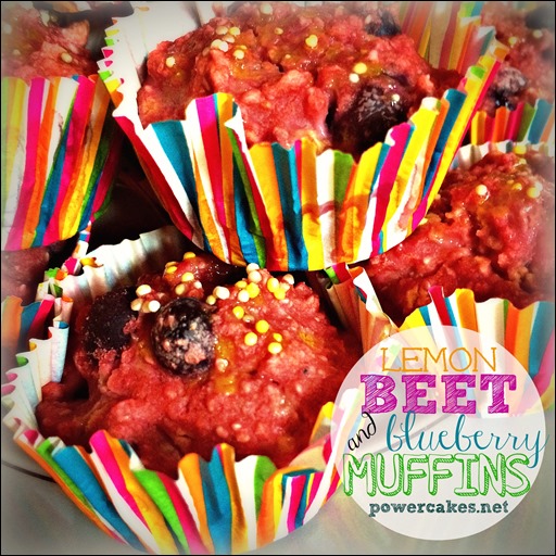 Lemon Beet & Blueberry Muffins - Copy