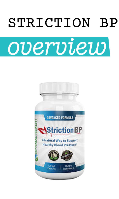 Striction BP Review – Natural Blood Pressure Support Supplement Bottle