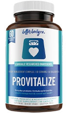 Provitalize Review – Bottle Image of Probiotic Weight Support Supplement