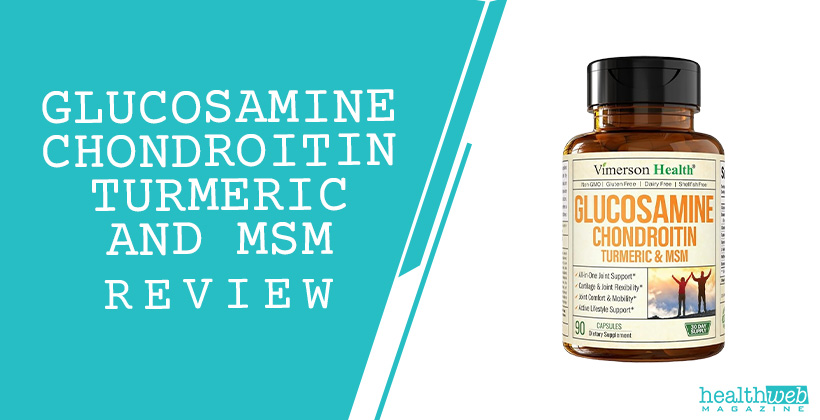Glucosamine Chondroitin Turmeric and MSM Supplement Bottle – Joint Health Support Review