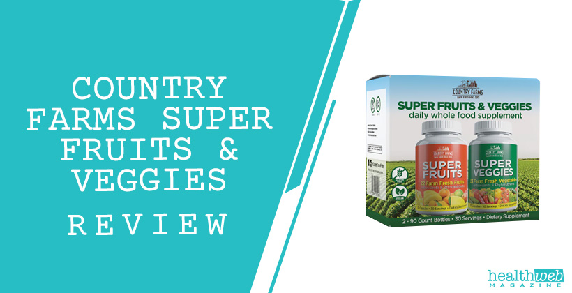 Country Farms Super Fruits & Veggies Capsules Review – Bottle Image
