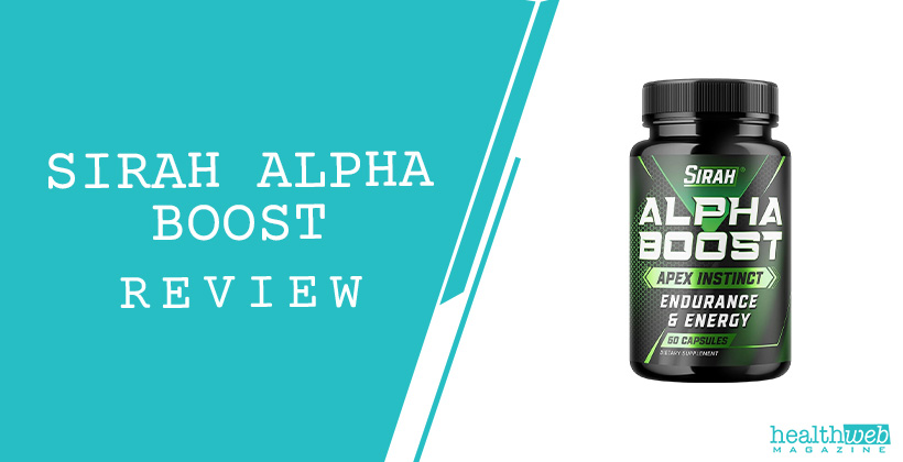 Sirah Alpha Boost Review – Male Vitality and Stamina Support Supplement Bottle