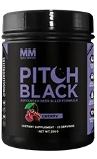 Muscle Monsters Pitch Black Bottle – Advanced Pre-Workout Supplement for Strength and Endurance