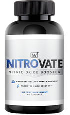 NitroVate Review – Bottle Image of Male Performance Supplement