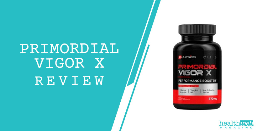 Primordial Vigor X Review | Male Sexual Health Supplement Bottle