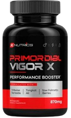 Primordial Vigor X Review | Male Sexual Health Supplement Bottle