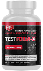TestForm-X Review – Testosterone Support Supplement Bottle
