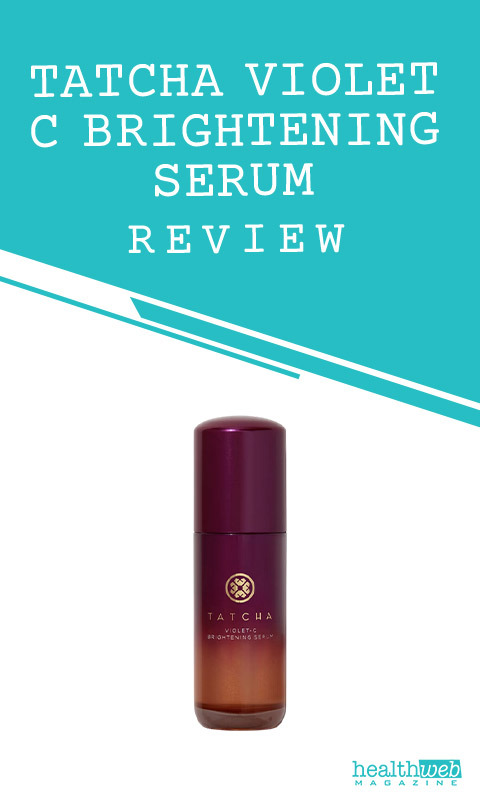 Tatcha Violet C Brightening Serum Bottle – Product Review Image