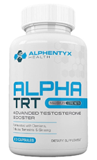 Alpha TRT Review – Natural Testosterone Booster Supplement Bottle
