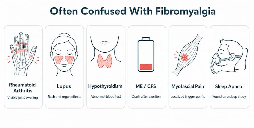 Conditions Often Confused With Fibromyalgia