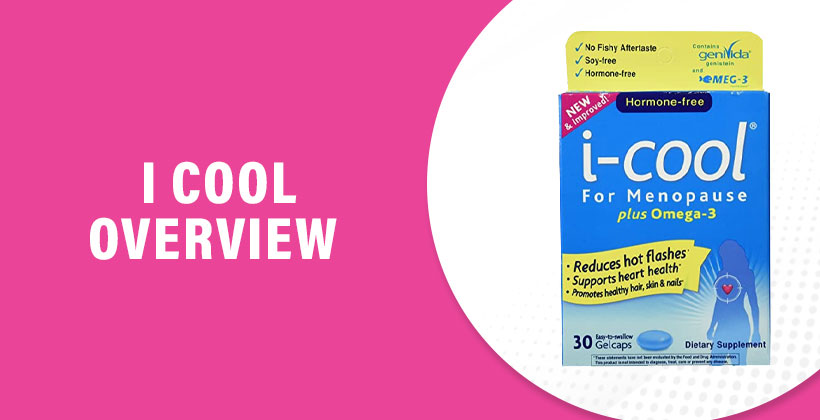 i-Cool Review – Hormone-Free Menopause Relief Supplement Bottle