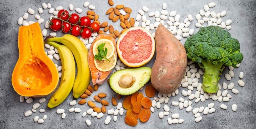 Vegetables fruits foods